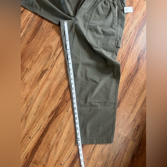 Old Navy High Waisted Pulla Utility Pants Olive Green Womens M Petite - Picture 8 of 8
